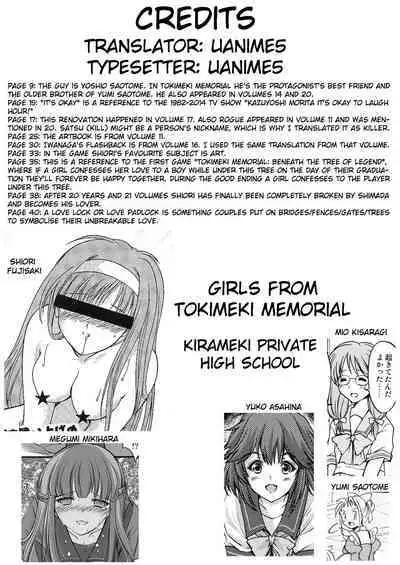 (C86) [HIGH RISK REVOLUTION (Aizawa Hiroshi)] Shiori Dai-Nijuuichi-Shou Saigo no Kizuna - Shiori Volume 21 The Last of Her Emotional Ties (Tokimeki Memorial) [English] [uanime5]