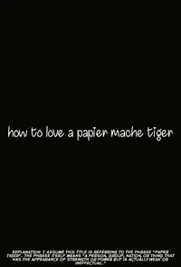 (SPARK12) [sainome (Sunako)] Hariko no Tora no Aishikata | How to Love a Papier Mache Tiger (Boku no Hero Academia) [English] [hopeless408]