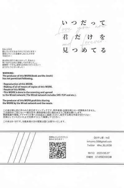 Itsu datte Kimi dake o Mitsumeteru - Love you now and forever.