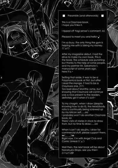 (COMIC1) [Takane no Hanazono (Takane no Hana)] Ijouseiyokusha Kari | Voracious Fucker Hunt (CLAYMORE) [English] [EHCOVE]