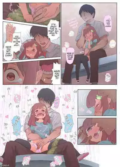 [Fishin&Loli] Gekimoe ~Junjou Yua-chan ga Do-S Sensei to Kindan no Koi! Akai ○○ de Musubare Kyousei Mesuana Kaihatsu. Muriyari Naisho Nakadashi Kimerarechatta Hanashi~ | Innocent Girl Yua-chan - forbidden love affair with sadistic teacher.... [English]