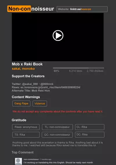 (OPEN THE GATE! 2021) [Yūkyū su mairu, WWC (monoko, Sakai Isaka) ] Mob Rekihon [English] [Decensored]