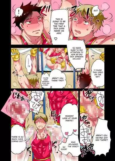 [HONEY QP (Inochi Wazuka)] Homo Ochi Gakuen Taisou-bu/Suiei-bu [English] [Otokonoko Scans] [Digital]