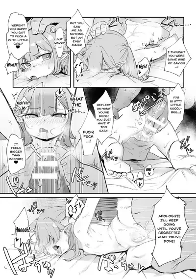 [Anthology] 2D Comic Magazine Mesugaki Succubus Seisai Namaiki Aka-chan Heya o Wakarase-bou de Kousei Knock Vol. 1 | Punishing a Bratty Young Succubus Ch. 1-3 [English] {Doujins.com} [Digital]